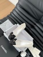 CHANEL Cap Toe Bow Pumps - Image 5