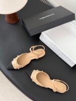 Chanel Pearl Slingback Flats - Image 5