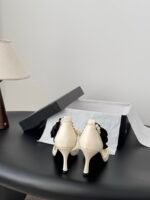 Chanel Pearl Camellia Heels - Image 4