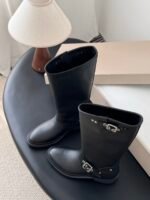 Golden Goose High Biker Boots - Image 5