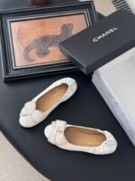 Chanel Bow CC Logo Ballerina Flats - Image 5