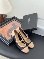 Chanel Raffia Mary Jane Block Heels - Image 5