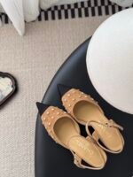 Chanel Pearl Slingback Flats - Image 5