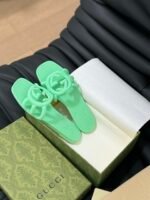 GUCCI Rubber Slide Sandals - Image 5
