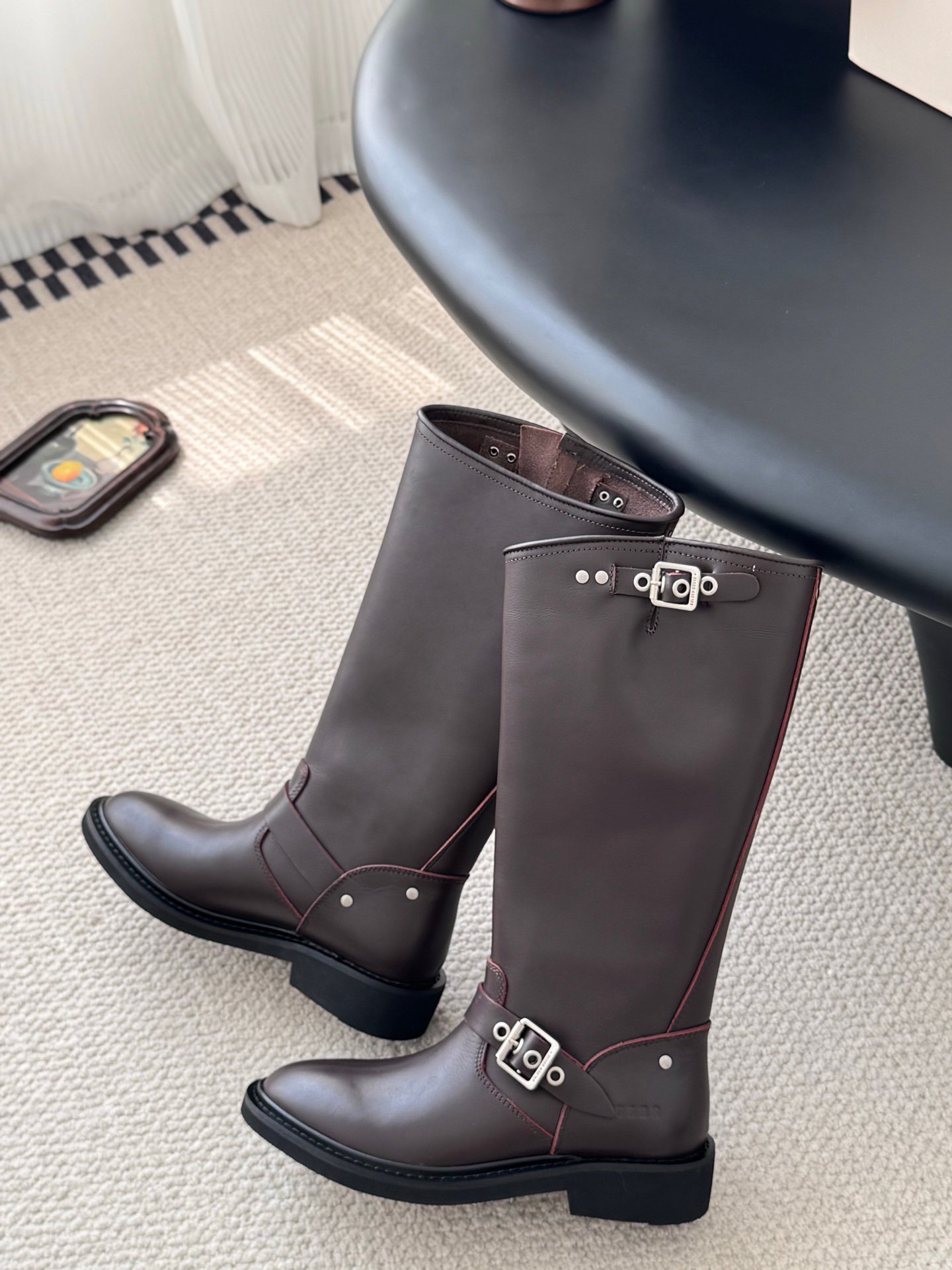8 Golden Goose High Biker Boots - Image 1