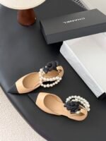 Chanel Pearl Camellia Flats - Image 6