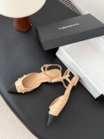 Chanel Pearl Slingback Flats - Image 6