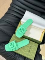 GUCCI Rubber Slide Sandals - Image 6